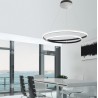 Lampadario a sospensione nero o grigio led integrato luce naturale collezione Ornela linea Irene