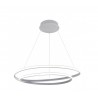 Lampadario a sospensione nero o grigio led integrato luce naturale collezione Ornela linea Irene