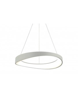 Lampadario a sospensione led oro satinato/bianco collezione agles