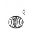 Lampadario a sospensione design 1 luce nero oro collezione elica