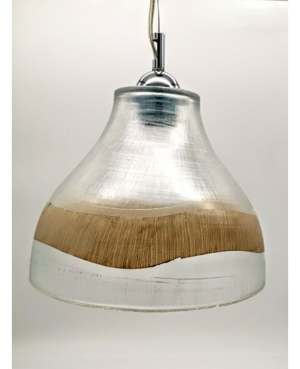 EVEREST Lampada da cucina, lampada a sospensione in vetro per l