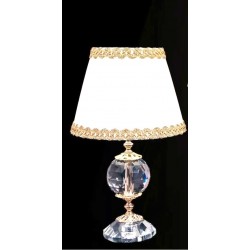 Lampada da comodino cristallo oro linea lente collezione Istanbul