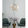 Lampadario a sospensione oro cristallo linea elica collezione strauss