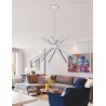 Lampadario led design moderno bianco shanghai luce naturale