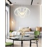 Lampadario led moderno design bianco