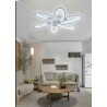 Plafoniera da soffitto moderna design bianco led stella