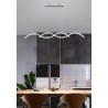 Lampadario a sospensione design moderno minimal Stefany bianco led