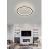 Plafoniera da soffitto metallo bianco led cerchio