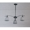 Lampadario a sospensione cromo 3 luci collezione romlux