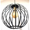 Lampadario a sospensione design 1 luce nero oro collezione elica