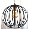 Lampadario a sospensione design 1 luce nero oro collezione elica