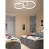 Plafoniera da soffitto led 2 cerchi collezione led