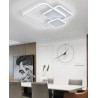 Plafoniera da soffitto led integrato collezione led quadri