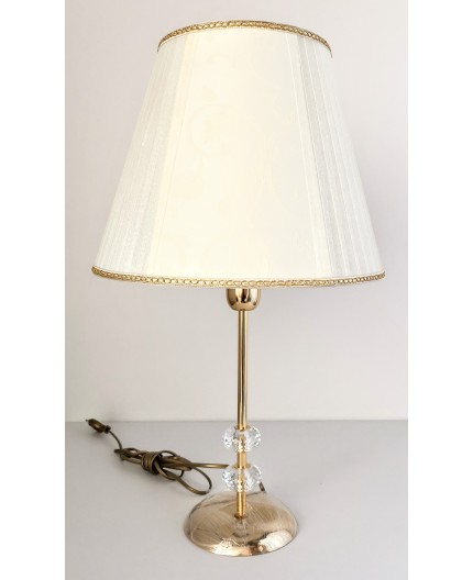 Lampada da como' con paralume collezione lente oro