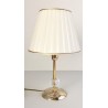 Lampada da comodino con paralume collezione lente oro