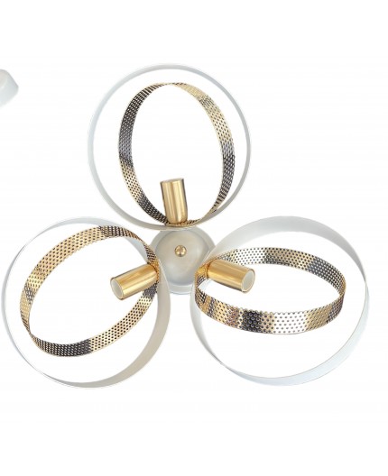 Plafoniera da soffitto 3LUCI bianco oro collezione rete