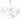 Lampadario a sospensione elegante con cristalli in plexiglas bicolore collezione Jolly