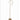 Lampada da terra piantana da salone design moderno minimal elegante bronzo  satinato vetro bianco collezione Flora
