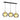 Lampadario a sospensione per interni design slim cerchi in metallo oro collezione Elica