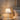 Lampada per comodino design moderno elegante vetro con paralume plisettato