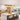 Lampadario a sospensione design lineare con vetro soffiato 5 luci collezione Flora